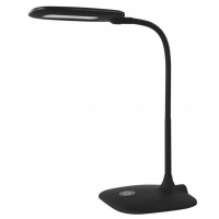 JONAK TL 6,5W DIM Stolní lampa, nastav. směr svícení, těleso plast a kov, černá/bílá, difuzor plast opál, LED 6,5W, 400lm, neutrální 4000K, dotyk stmívání, Ra80, 230V, IP20, rozměry 160x550x345mm.