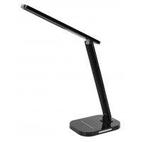 JOPAS TL 6W CCT Stolní lampa s nočním světlem, výklopné rameno, těleso plast černá/bílá, difuzor plast opál, LED 6W, 480lm, dotyk CCT přepín teplota teplá 3000K-6000K, dotyk stmívání, Ra80, 230V, IP20, rozměry 330x290mm, USB připojení.