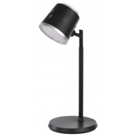 JANSKY TL+WL 6W, CCT, USB Stolní lampa nebo nástěnné svítidlo, těleso kov a plast černá/bílá, dif plast opál, LED 6W, 300lm, dotyk CCT přepín teplota teplá 3000K-denní 6500K, stmívání, Ra80, napájení USB 3,7V baterie, IP20, rozměry 250x100mm.