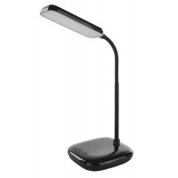 LABORE TL 12W CCT Stolní lampa, nastav. směr svícení, těleso plast, černá/bílá, difuzor plast opál, LED 12W, 650lm, dotyk CCT přepín teplota teplá 3000K-6500K, dotyk stmívání, Ra80, 230V, IP20, rozměry 130x150mm, h=300mm.