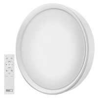 GOSMART 30W/45W, SMART, CCT Stropní svítidlo, těleso kov, povrch bílá, difuzor plast opál, LED 30W/1800lm, 45W/2700lm, ovl smart telefon Tuya, WiFi, stmívání, nast teplota CCT teplá 2700K - denní 6500K, Ra80, 230V, IP20, rozměry dle typu.