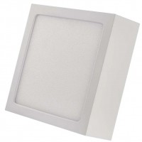 PLAM SQ 7W, 12W, 21W, 28W Stropní přisazené svítidlo, těleso kov, povrch bílá, difuzor plast opál, LED 7,6W/680lm, 12,5W/1100lm, 21W/1900lm, 28,5W/2700lm, neutrální 4000K, 230V, IP40, rozměry dle typu.