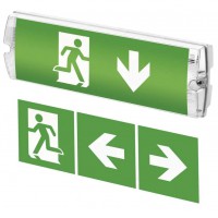 LAMIN 3W IP65 Nouzové svítidlo, trvalé i nouzové svícení, záloha 3h, plast bílá, krycí plast transparentní, LED 3W, 150lm, denní 6500K, 230V, IP65, IK08, rozměry 351x111x63mm.