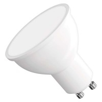 LED 8,4W, 7W, 806lm, GU10 ES50 LED žárovka bodová, těleso plast bílá, difuzor plast opál, LED 8,4W, 7W, teplá 3000K, neutrální 4000K, GU10, ES50, vyzař. úhel 110°, Ra80, 230V, rozměry d=50mm, l=57mm