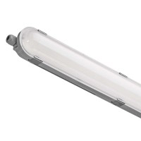 MISTOS EMG, LED 40W, 56W, IP66 Stropní přisazené nebo závěsné průmyslové, prachotěsné svítidlo, s nouzovým  modulem, záloha 3h,  těleso plast, povrch bílá, difuzor plast opál, LED 40W, 56W, neutrální 4000K, Ra80, IK08, 230V, IP66