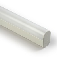 FRANCE NOUZOVÉ Svítidlo přisazené, SA - pro běžné i nouzové svícení 1h, těleso hliník, povrch bílá, difuzor plast mat, 1x21W28W/35W G5/T5, 230V, IP44, 55x87mm, délka dle typu, symbol "F" montáž na hořllavý podklad