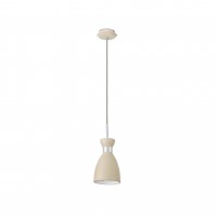 CALICHO 1X20W, E14 Závěsné svítidlo, základna a stínítko kov, barva dle typu, kov. lemování dle typu, pro žárovku 1x20W, E14, 230V, IP20, rozměry: d=115mm, vč. závěsu l=1740mm, lze zkrátit