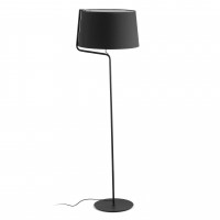 BERNI Stojací lampa, těleso kov povrch dle typu, stínítko textil barva dle typu, pro žárovku 1x20W E27, 230V, IP20, rozměry d=480, h=1510mm