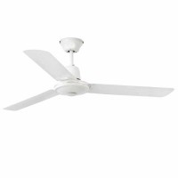 ECO INDUS Stropní pokojový ventilátor, základna kov povrch bílá, 3 lopatky kov, 3 rychlosti 16W/26,4W/68W, reverzní chod, 230V, IP20, d=1200mm, h=320mm, vč nástěnného ovladače