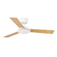 MINI MALLORCA Stropní ventilátor, základna kov-barva dle typu, 3 MDF dřevěné oboustranné lopatky dekor dle typu, 3 rychlosti 10W/21W/41W, 230V, IP20, Hz50, d=1070mm, l=235mm, vč dálkového ovaladače