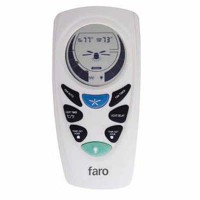  Dálkový ovladač pro stropní ventilátor s displayem, zapnutí/vypnutí ventilátoru, 3 stupně nastavení rychlosti ventilátoru, zapnutí/vypnutí osvětlení + programové funkce aut vypnutí po nastaveném čase