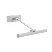 GRETE LED 6W, 8W, 12W Nástěnné svítidlo, základna ocel, povrch nikl mat  LED 1x6W/8W/12W, 3000K, 380lm/500lm/750lm dle typu svítidla, 230V, IP20,rozměry l=40mm, h=224mm, d=300mm/450mm/600mm dle typu