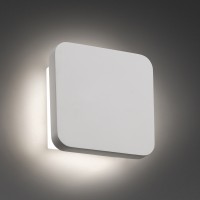 ELSA-LED Nástěnné svítidlo, těleso plast, povrch bílá mat, difuzor plast mat, LED 1x8W, teplá 3000K, 300lm, 230V, IP20, tř.2. rozměry 150x150x50mm