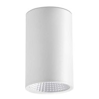 REL Stropní, přisazené, bodové, svítidlo, těleso hliník, povrch bílá, nebo černá, sklo čiré, LED 25W, teplá 2700K, 2230lm/cca 110W žár, vyzař úhel 60°, Ra80, 230V, IP20, tř.1, d=100mm, h=165mm