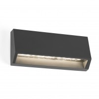 TUTO LED 1X2W,3W,5W IP65 Nástěnné venkovní svítidlo, těleso plast, povrch šedá, LED 1x2W, 3W,5W, teplá 3000K, 230V, IP65, tř.2, rozměry dle typu, sví dolů