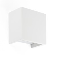 OSLO Nástěnné svítidlo, těleso sádra, povrch bílá, pro žárovku 1x40W, G9, 230V, IP20, tř.1, rozměry 125x125x75mm, svítí nahoru/dolů