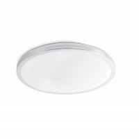 AMI Stropní svítidlo, základna hliník, povrch bílá nebo hliník, difuzor plast PVC, LED 15W, teplá 2700K, 1200lm/cca 60W žár., Ra80, 230V, IP20, tř.2, rozměry d=285mm, h=42mm