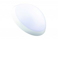 YAMO 20W nouzové IP64 Stropní venkovní svítidlo, senzor pohybu HF dle typu, SA - pro běžné i nouzové svícení 2h, těleso plast bílá, dif plast opál, LED 20W, 1300lm, teplá 2700K/neutrání 4000K, 230V, IP64, rozměry d=338mm, h=112mm.