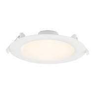 POLLY Stropní vestavné svítidlo, těleso plast, povrch bílá, difuzor plast opál, LED 15W1300lm, 24W/1900lm, teplá 3000K, 230V, zvýšené krytí IP65, tř.2, rozměry průměr dle typu, h=42mm