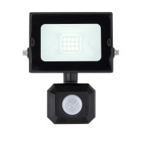 DAHME PIR 110°, 10W, 20W, IP44 Reflektor, se senzorem pohybu PIR, záběr 110°, dosah 8m, těleso hliník, povrch černá/bílá, krycí sklo čiré, LED 10W/750lm, 20W/1500lm, denní 6000K, 230V, IP44, rozměry dle typu.