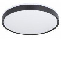 TORUL 18W/24W, CCT Stropní svítidlo, těleso kov bílá mat a plast stříbrná/černá, dif plast opál, LED 18W/1860lm, 24W/2580lm, dálk ovladačem stmívání, nastavení teploty CCT teplá 2700K-denní 6500K, 230V, IP20, tř.1, rozměry dle typu.