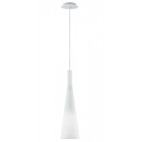 KONO-1 1x60W E27 Závěsné svítidlo, základna kov, povrch bílá, difuzor sklo opál mat, pro žárovku 1x60W, E27, 230V, IP20, d=140mm, záv l=1150mm lze zkrátit