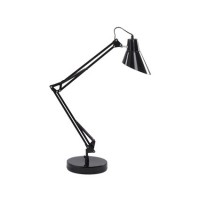 SALLY Stolní kancelářská lampa, těleso kov, povrch černá, nastavitelný směr svícení, pro žárovku 1x40W, E27, A60, 230V, IP20, tř.2, rozměry dvě ramena 400mm+420mm