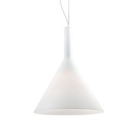 COCKTAIL SP1 BIG Závěsné svítidlo, základna kov, povrch bílá, difuzor sklo mat bílé, černá, červená, pro žárovku 1x60W/E27, 1x40W/E14, 230V, IP20, difuzor d=200/h=320mm, nebo d=400mm/550mm, závěs l=1260mm, lze zkrátit