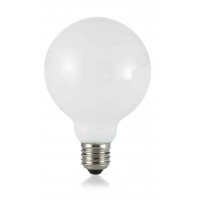 LAMPADINA LED žárovka, těleso kov šedostříbrná, krycí sklo bílá, LED 8W, E27, teplá 3000K nebo neutrální 4000K, Ra80, stmívání dle typu, 230V, tř.1, rozměry dle typu.