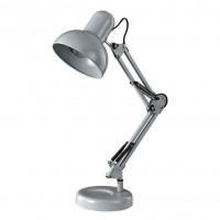 KELLY Stolní kancelářská lampa, těleso kov, povrch černá, nebo bílá, pro žárovku 1x60W, E27, A60, 230V, IP20, tř.2, rozměry dvě ramena l= 260mm + 240mm