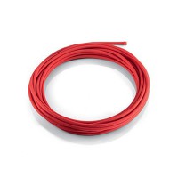CAVO TESSUTO Napájací kabel, materiál textil, povrch bílá, černá, červená, 2x0,75mm, průměr kabelu d=5mm, možno dodat v metráži