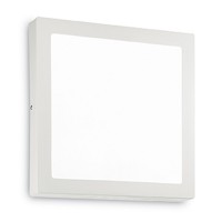 UNIVERSAL-LED Stropní svítidlo, základna kov, povrch lak bílá mat, difuzor plast opál, LED 12W/18W/24W, teplá 3000K, 700lm/1050lm/1400lm, 230V, IP20, tř.1, rozměry dle typu