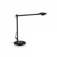 KRONACH LED Stolní kancelářská lampa, dvě ramena, těleso hliník a plast, povrch hliník/černá, difuzor plast opál, LED 10W, neutrální 4000K, 750lm, Ra80, se stmívačem, 230V, IP20, tř.2, rozměry 580x655mm.