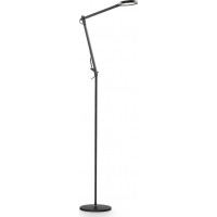 KRONACH FL, LED 10W Stojací lampa, nastavitelný směr svícení, těleso hliník a plast, povrch hliník/černá, difuzor plast opál, LED 10W, neutrální 4000K, 750lm, stmív., 230V, IP20, tř.2, rozměry h=1450mm.
