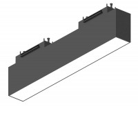 ARCA 48V, 35mm Svítidlo pro kolejnicový systém,  těleso hliníkový profil, povrch černá, difuzor plast opál LED 13W/25W, teplá 3000K nebo neutrální 4000K, Ra80, vyzař.úhel 98°, 48V, IP20, tř.1. rozměry dle typu.