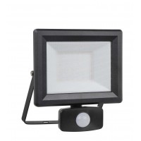 FLOOD LED reflektor sesenzorem pohybu PIR nastav. směr svícení, PIR senzor, základna hliník, povrch černá/bílá, difuzor sklo mat, LED 20W/1850lm, 30W/2700lm, teplá 3000K, 230V, IP65,  tř.1. rozměry dle typu.