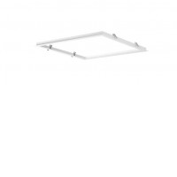 MR125 Rám, pro podhledovou montáž LED panelů 595x595mm do sádrokartonu, bezšroubový, materiál kov, povrch bílá, rozměry 625x625x24mm