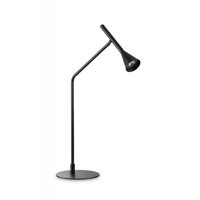 RENUNTIO TL 6,5W Stolní lampa, nastav. směr svícení, materiál kov, povrch černá/nikl/mosaz, LED 6,5W, 500lm, teplá 3000K, dotyk. stmívání, 230V, IP20, tř.2, rozměry d=190mm, h=655mm.