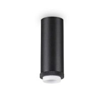 SUBR PL 1x60W E27 Stropní přisazené svítidlo, těleso kov, povrch černá/bílá, pro žárovku 1x60W, E27, 230V, IP20, tř.2, rozměry d=50mm, h=129mm.