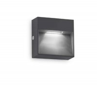 REPET SQ 1,5W IP65 Nástěnné venkovní svítidlo, těleso hliník, povrch bílá/černá antracit/kávová, dif plast, LED 1,5W, 160lm, teplá 3000K, 230V, IP65, tř.2, rozměry 100x100x30mm, svítí dolů.
