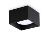 REMISI SQ 1x15W GX53 Stropní, přisazené, svítidlo, těleso hliník, povrch černá/bílá/mosaz/chrom/měď, pro žárovku 1x15W, GX53, 230V, IP20, rozměry 100x100x65mm.