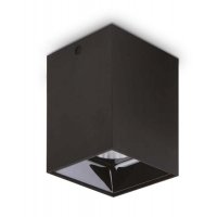 GOTHA SQ 25W Stropní, přisazené bodové svítidlo, těleso hliník, povrch černá/bílá, LED 25W, 2350lm, teplá 3000K, vyzař. úhel 33°, Ra90, 230V, IP20, rozměry 97x97x120mm.
