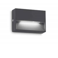 REPET RC 1,5W IP65 Nástěnné venkovní svítidlo, těleso hliník, povrch bílá/černá antracit/kávová, dif plast, LED 1,5W, 160lm, teplá 3000K, 230V, IP65, tř.2, rozměry 100x65x30mm, svítí dolů.