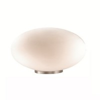 FIFTY TL Stolní lampa, základna kov, povrch nikl mat, difuzor sklo bílé ručně foukané, pro žárovku 1x40W G9 nebo1x60W, E27, 230V, IP20, tř.2, rozměry dle typu