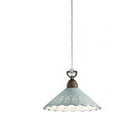 PIATRO S Závěsné svítidlo, těleso kov, povrch mosaz antik, stínítko keramika, pro žárovku 1x46W/77W, E27, A60, 230V, IP20, tř.1, rozměry dle typu svítidla