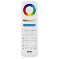 RF DO ZigBee 3.0 v3 RF dálkový ovladač smart Tuya, pro ovládání zařízení Zigbee 3.0 v2, pro osvětlení, funkce zap/vyp, CCT nastav. teplota svícení, stmívání, RGB, plast bílá, rozměry 53x153x19mm.