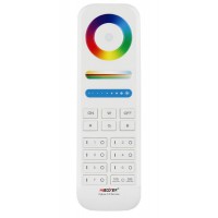 RF DO ZigBee 3.0 v3 RF dálkový ovladač smart Tuya, Zigbee 3.0 v2, pro osvětlení, funkce zap/vyp, CCT nastav. teplota svícení, stmívání, RGB, plast bílá, rozměry 53x153x19mm.