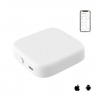 GW Tuya, WiFi 2.4GHz, ZigBee 3.0 v3, Bluetooth Brána, gateway, bridge pro smart systém Tuya, WiFi 2.4GHz, Zigbee 3.0,v3, Bluetooth, pro komunikaci čidel a spotřebičů a Google Assistant, Alexa, napájení microUSB, 5V, IP20, rozměry 61x61x16mm
