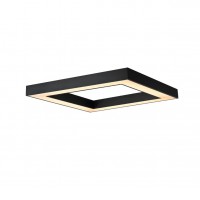 PL 60W TUYA-Z Stropní svítidlo, základna kov, povrch bílá/černá, dif plast opál, LED 60W, 4200lm, dálk ovl. (včetně), nebo tel. TUYA Zigbee, nast CCT  teplá 2700K-denní 6500K, stmív., Ra80, 230V, IP20, rozměry 800x70x800mm.