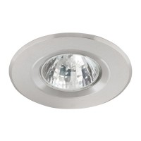 VIRO RP-AL Vestavné svítidlo bodové, kruhové, pevné, těleso hliník, povrch hliník mat, žárovka 50W, Gx5,3 (GU5,3), 12V, IP20, d=79mm, h=100mm, symbol "F" montáž na hořlavý podklad max 35W